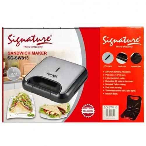 Signature 700 800W Quality Nonstick Teflon Coating Sandwich Maker 1