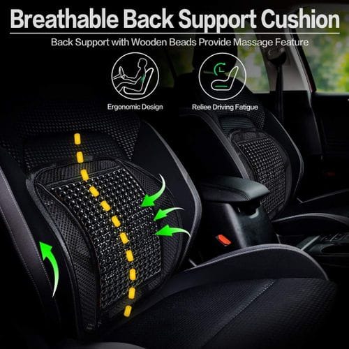 BEADED BREATHEBLE Car &Office Seat Lumbar Back Rest Support BEADED BREATHEBLE Car &Office Seat Lumbar Back Rest Support 1