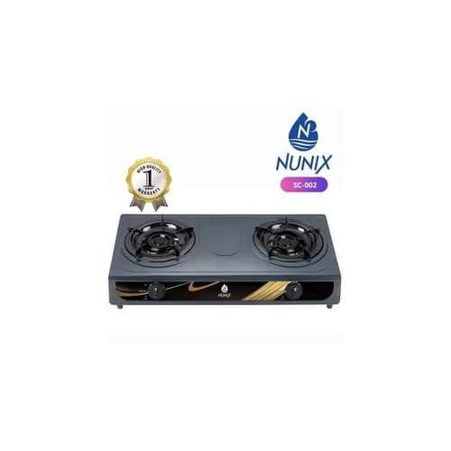 Nunix Stainless Steel Table Top Double Burner Gas Stove Gas Cooker 1