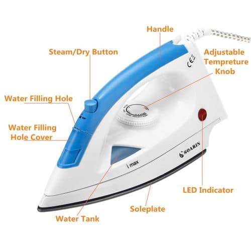 Soarin Premium Electric Dry And Steam Iron With Nonstick Soleplate Soarin Premium Electric Dry And Steam Iron With Nonstick Soleplate 1