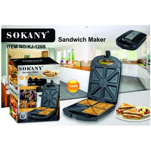 Sokany Non Stick 4 Slice Sandwich Maker 1